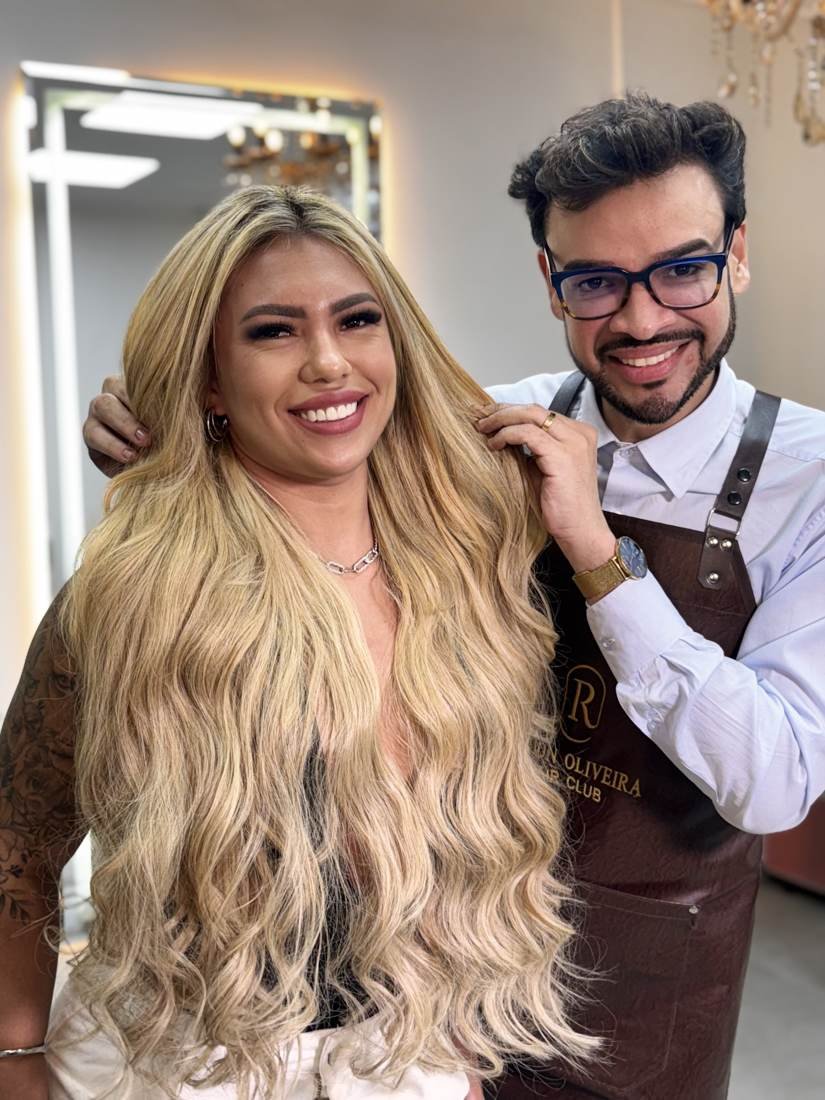 Mechas em cabelo longo
